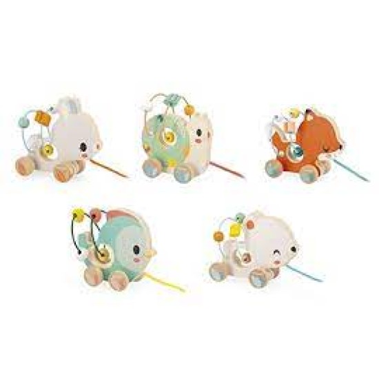 Janod Pure - Baby Looping Trekfiguurtjes Dieren