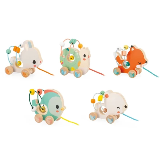 Janod Pure - Baby Looping Trekfiguurtjes Dieren