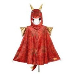Red Dragon Cape 4-7 Yrs 104-122 Cm (1 Pc) Red Dragon Cape 4-7 Yrs 104-122 Cm (1 Pc)