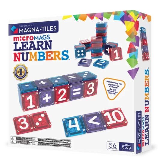 Magna-Tiles® Micromags Learn Numbers 56 Stuks Magna-Tiles® Micromags Learn Numbers 56 Stuks