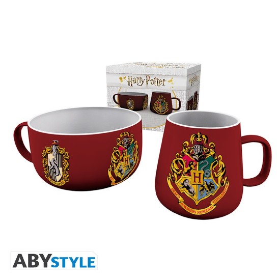 Harry Potter - Breakfast Set Mug + Bowl - Crests