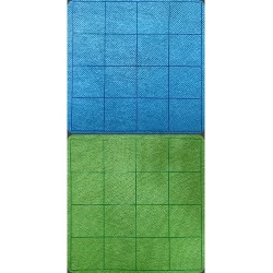 Reversible Megamat 1 Inch Squares Blauw-Groen Reversible Megamat 1 Inch Squares Blauw-Groen