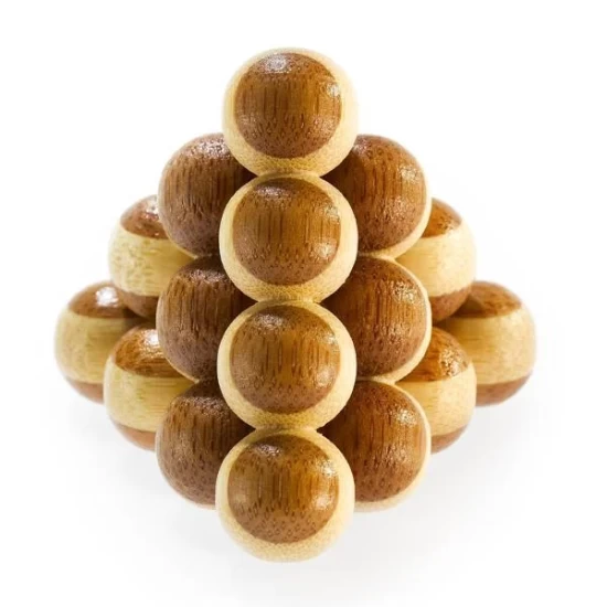 3D Bamboo Breinpuzzel Cannon Balls * 3D Bamboo Breinpuzzel Cannon Balls *
