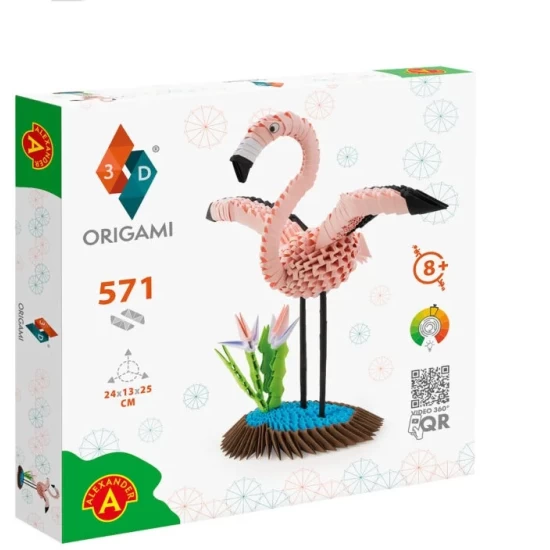 Origami 3D Flamingo - 571Pcs