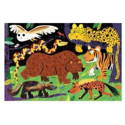 Puzzel - Landroofdieren Glow In The Dark Puzzel - Landroofdieren Glow In The Dark