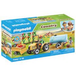 Playmobil My Life Tractor Met Aanhanger En Watertank - 71442