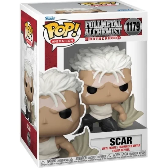 Fullmetal Alchemist Brotherhood Pop! Animation Vinyl Figure Scar 9 Cm