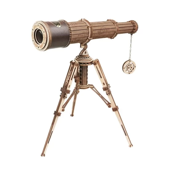 Robotime Houten Puzzel 3D Monocular Telescope St004 33X24X325Cm