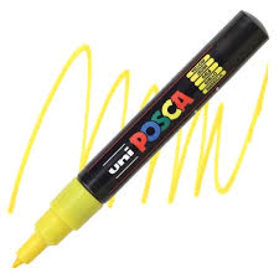 Posca Verfmarker (Conisch) Extra Fijn: Geel