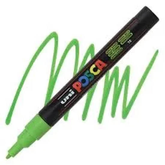 Posca Verfmarker (Conisch) Fijn: Appelgroen
