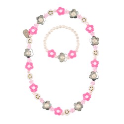 Ketting & Armband Set Jessie Bloem Roze