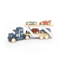 Speedy Monkey - Car Transporteur With 4 Cars - 39X95X165Cm - 18M+ Speedy Monkey - Car Transporteur With 4 Cars - 39X95X165Cm - 18M+