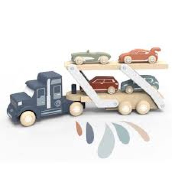 Speedy Monkey - Car Transporteur With 4 Cars - 39X95X165Cm - 18M+