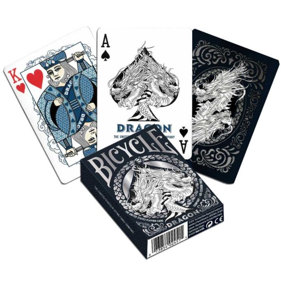 Pokerkaarten Bicycle- Dragon Blue Deck