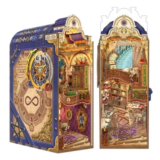 Tonecheer Diy Book Nook Magical Library Bookend Tq134 182107283Cm