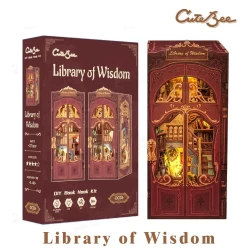 Cutebee Diy Booknook Library Of Wisdom Dc03B 18X11X23Cm Cutebee Diy Booknook Library Of Wisdom Dc03B 18X11X23Cm