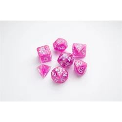 Dice Candy-Like Series Rasberry Rpg Dice Set 7Stukjes
