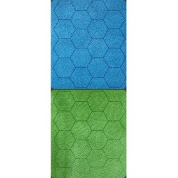 Reversible Megamat 1 Inch Hexes Blauw-Groen (Ul) Reversible Megamat 1 Inch Hexes Blauw-Groen (Ul)