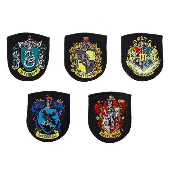 Harry Potter Patches 5-Pack House Crests