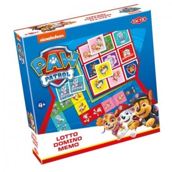 Paw Patrol Lotto Domino Memo - 3 In 1 Paw Patrol Lotto Domino Memo - 3 In 1