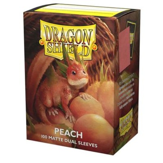 Sleeves Dragon Shield Matte Dual Peach 100Ct