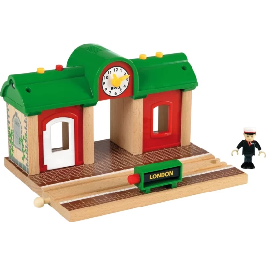 Brio World 33578 Sprechender Bahnhof Brio Eisenbahn Zubehor Mit Aufnahmefunkti