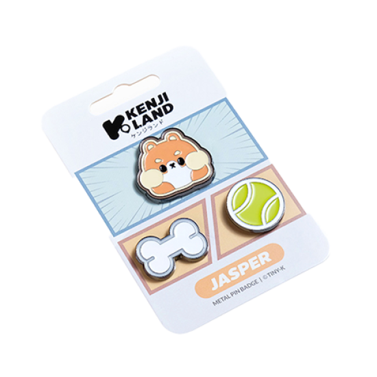 Pin Badges Metal 3Pcs - Tiny-K Jasper