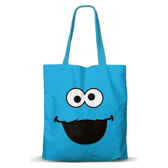 Fan Shopping Bag Cookie Monster Face