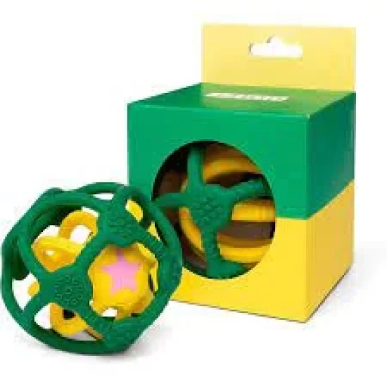 Set Of 2 Sensory Balls - Green And Yellow