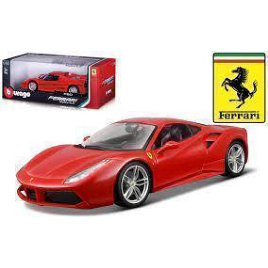 Bburago Ferrari 488 Gtb 1:18 Rood