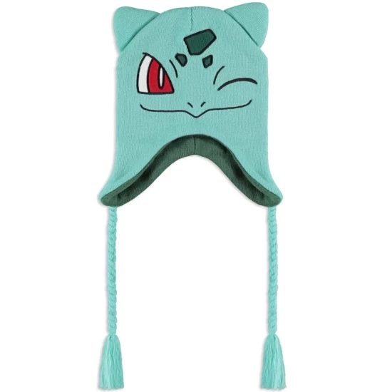 Pokemon Ski Beanie Bulbasaur Knitted Sherpa