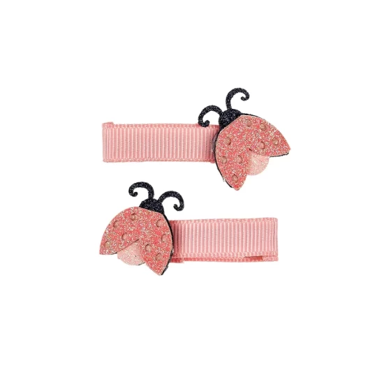 Haarklemmetjes Vere Lieveheersbeestje (2 Stuks/Kaartje 1 Kaartje)