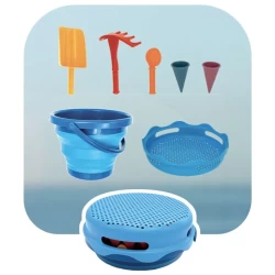 Schildkrot Funsports - 7In1 Zandspeelgoed Opvouwbare Emmerset - Blauw Schildkrot Funsports - 7In1 Zandspeelgoed Opvouwbare Emmerset - Blauw
