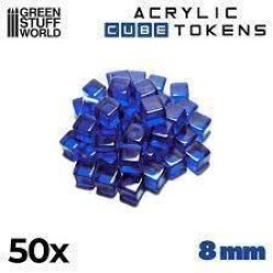 Blue Cube Tokens 8Mm