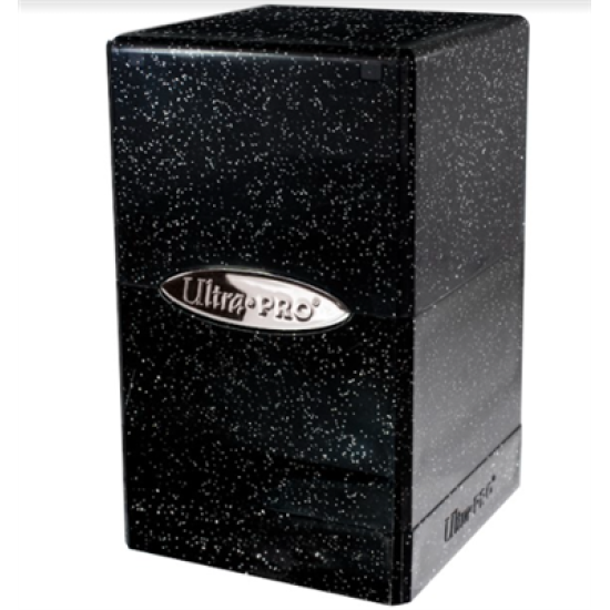 Deckbox Satin Tower Glitter Black