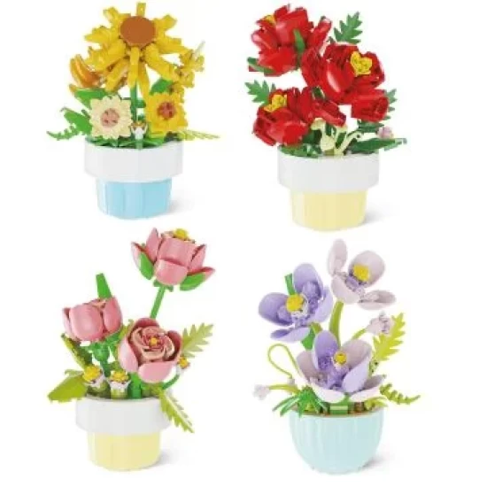 Brick Garden Flower 10 Cm 4 Assorti