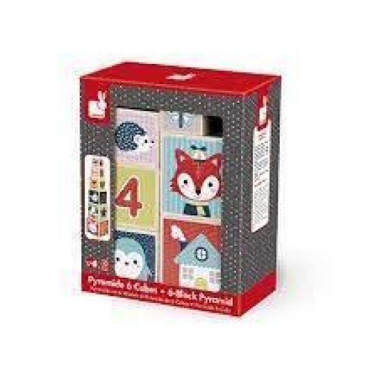 Janod Baby Forest - Stapeltoren Blokken (6)