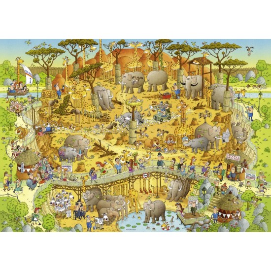 Puzzel African Habitat 1000 Heye 29639