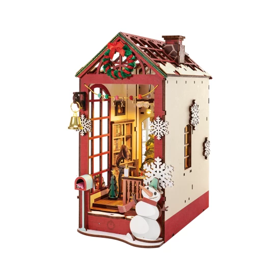 Robotime Diy Book Nook Boekensteun Christmas Indoor Scene Tgc07 218×136×247 Cm