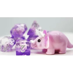 Pink Triceratops Rpg Dice Set