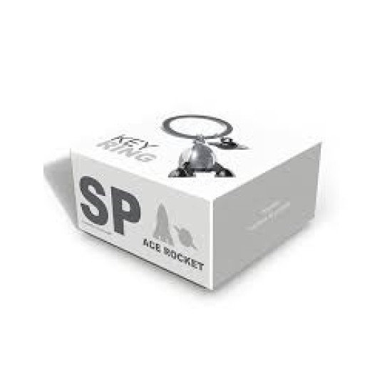 Chrome Rocket Keyring