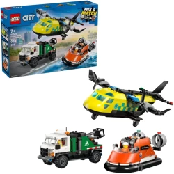 Lego City 60505 Airplane Service Truck And Hovercraft