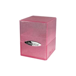 Deckbox Satin Cube Glitter Pink Deckbox Satin Cube Glitter Pink
