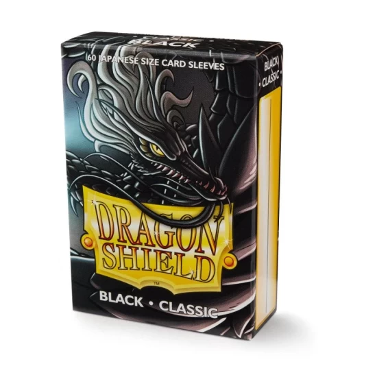 Dragon Shield Japanese Art Sleeves - Classic Black (60 Sleeves)