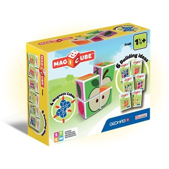 Geomag Magicube Printed Fruit + Cards 7 Pcs