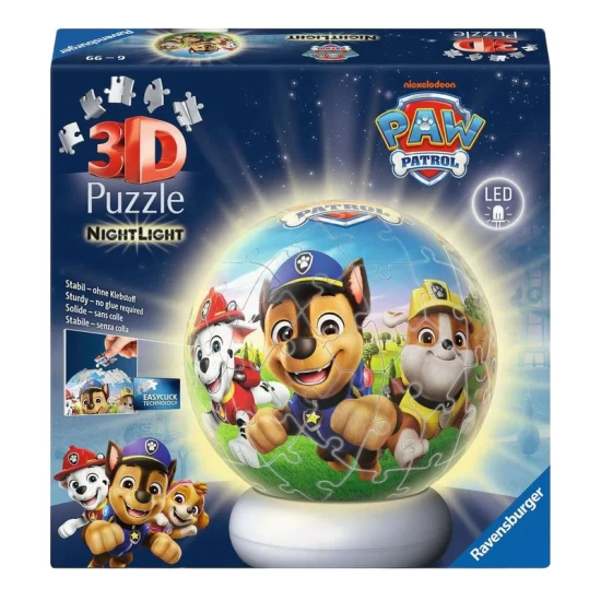Paw Patrol 3D Puzzel Bal Nachtlampjes