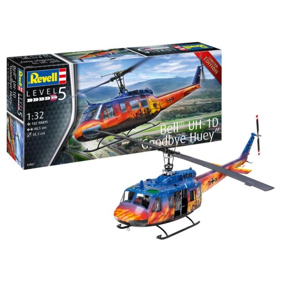 Bell Uh-1D Goodbye Huey Revell Modelbouwpakket
