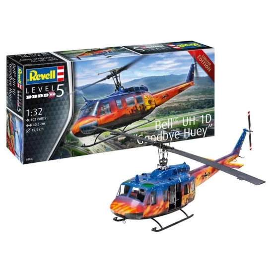 Bell Uh-1D Goodbye Huey Revell Modelbouwpakket