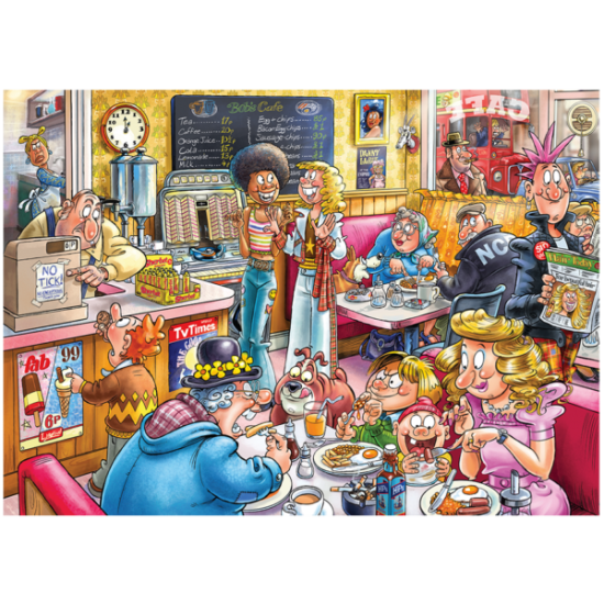 Wasgij Destiny 27 Legpuzzel - De Koffieshop! 1000St.