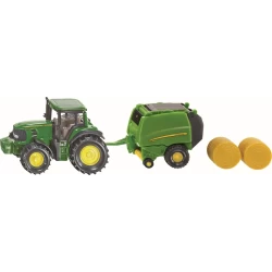 John Deere Tractor Met Balenpers John Deere Tractor Met Balenpers